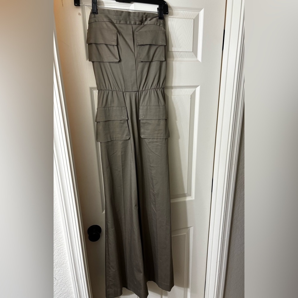 Alice + Olivia Olive Wide-Leg Jumpsuit